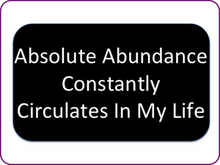 Load image into Gallery viewer, Auto Affirmations: Absolute Abundance Constantly Circulates in My Life